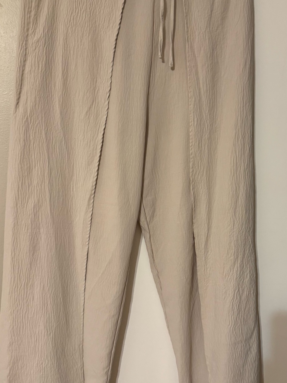 Dex Wide Leg Pants in Light Beige